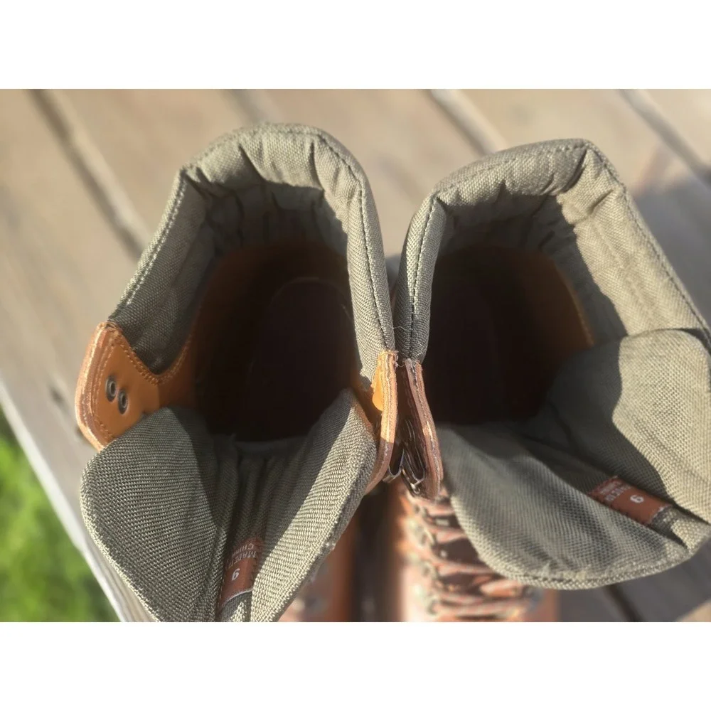Simms Fly Fishing Wading Boots Felt Sole Brown Leather Men's Size 9 USA Trout